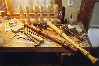 voice-flutes on the bench